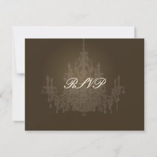 PixDezines Kronleuchter-RSVP-Karten benötigen 5x7 RSVP Karte