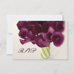 PixDezines lila Calla-Lilien/diy RSVP Karte