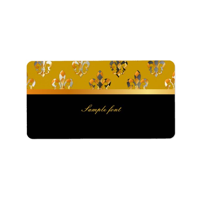 PixDezines Lilie /DIY Farben! Adressaufkleber (Vorne)