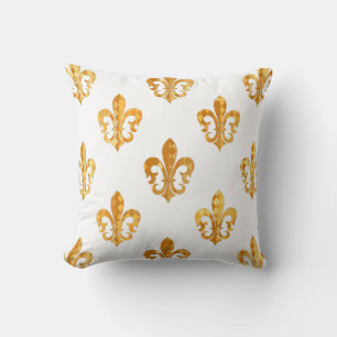 PixDezines Lilie/gold/schwarz/DIYbackground Kissen
