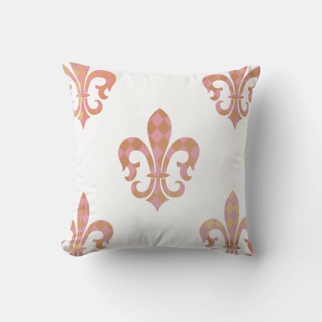 PixDezines Lilie/pink/gold/DIYbackground Kissen (Vorderseite)