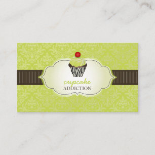 PixDezines Limettenschleifen Cupcake/Streifen/DIY Visitenkarte