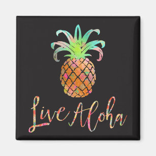 PixDezines Live Aloha Ananas/DIY Hintergrund Magnet