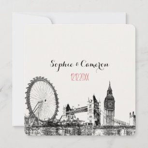 PixDezines London/DIY Hintergrundfarbe Einladung