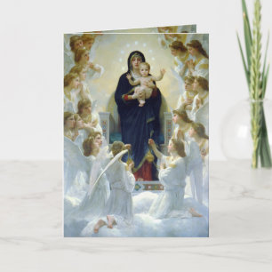 PixDezines Madonna+Engel, Weihnachtsgrüße Karten
