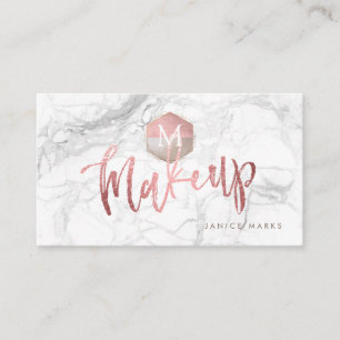 PIXDEZINES MAKE-UP ARTIST MARBLE   IMITATE ROSE GO VISITENKARTE