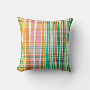 PixDezines malibu kariert+Streifen Kissen
