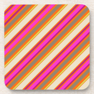 PixDezines Malibu Streifen/DIY Hintergrundfarbe Getränkeuntersetzer
