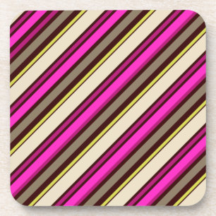PixDezines Malibu Streifen/DIY Hintergrundfarbe Untersetzer