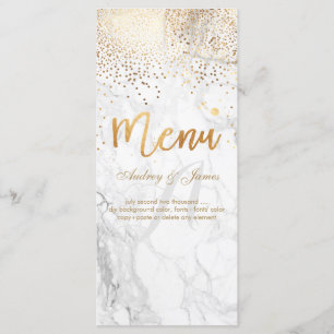 PixDezines Marble/Confetti/Shine Menü/Imitate Gold Menükarte