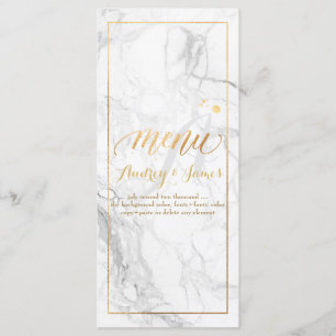 PixDezines Marble/Shine Menu/Imitate Gold Menükarte