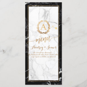 PixDezines Marble/Shine Menü/Imitate Gold Menükarte