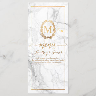 PixDezines Marble/Shine Menu/Imitate Gold Menükarte