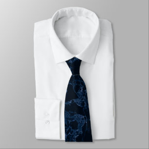 PixDezines Marble Slab, Midnight Blue Krawatte