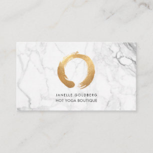 PixDezines Marmor/Kreis des Lebens/Imitat Gold Visitenkarte