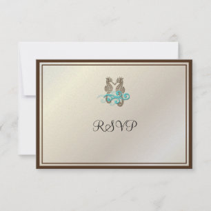PixDezines-Meerpferde RSVP Karte