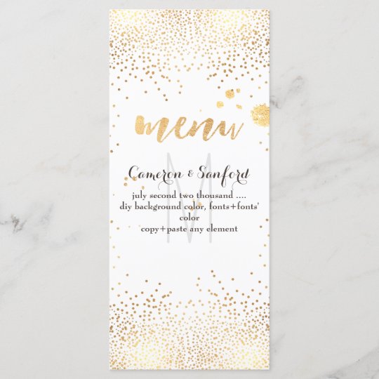 Pixdezines Menu Blendete Hintergrund Des Gold Menukarte Zazzle Ch