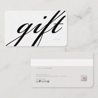 PixDezines Minimalistische E-Geschenkkarte DIY Far Visitenkarte