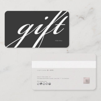 PixDezines Minimalistische E-Geschenkkarte DIY Far Visitenkarte