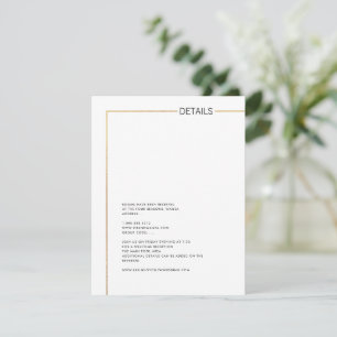 PixDezines Minimalistische Faux-Gold-Rahmen-Detail Einladung
