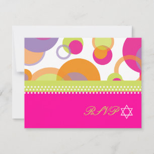 PixDezines Mod Blasen RSVP zur Bat-Mizwa Karte