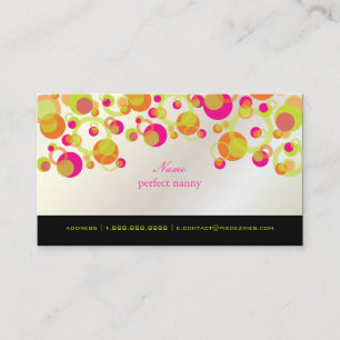 PixDezines Mod Bubbles / Retrospritze + Farben Visitenkarte