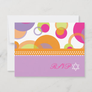 PixDezines Mod Bubbles RSVP à Bat Mitvah