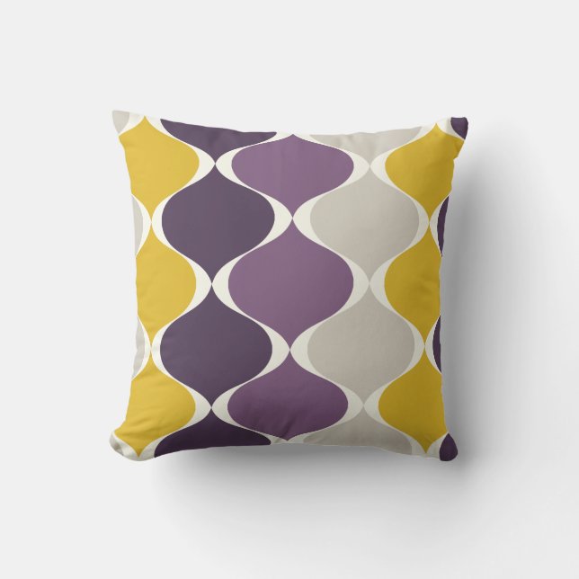 PixDezines Mod ogee DIY Hintergrundfarbe Kissen (Vorderseite)