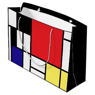 PixDezines modrian/abstrakt Große Geschenktüte