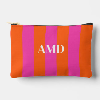 PixDezines Monogram Cabana Streifen Zubehörtasche
