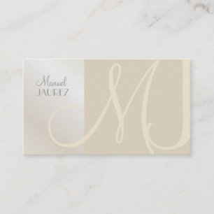 PixDezines Monogram, Chic, elegant, zeitlos Visitenkarte