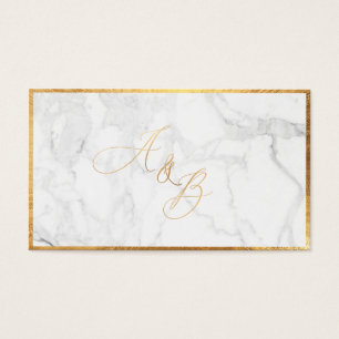 PixDezines Monogramm-Marmor + Faux-Gold-Kalligrafi