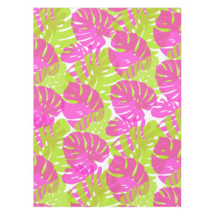 PixDezines Monstera/Neon Pink/Lime/DIY Hintergrund Tischdecke