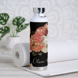 PixDezines Moody Botanical DIY Hintergrund Trinkflasche