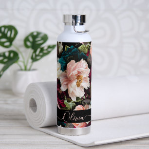 PixDezines Moody Botanical DIY Hintergrund Trinkflasche