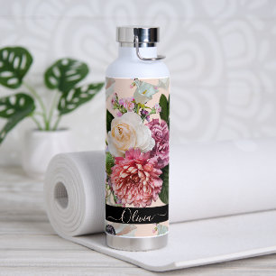 PixDezines Moody Botanical DIY Hintergrund Trinkflasche