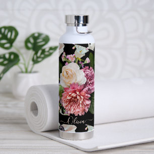 PixDezines Moody Botanical DIY Hintergrund Trinkflasche