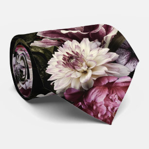 PixDezines Moody Botanische Blumen DIY Hintergrund Krawatte