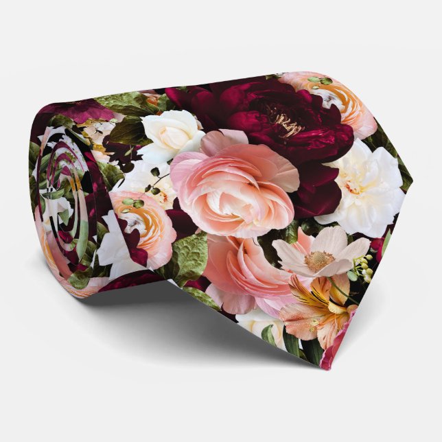 PixDezines Moody Fresh Blume DIY Background Krawatte (Gerollt)