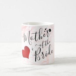 PixDezines Mutter der Braut/Marmor/DIY-Script Kaffeetasse