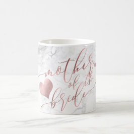 PixDezines Mutter von Bride/Imitats Rose Gold Scri Kaffeetasse