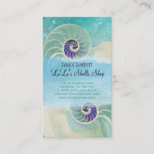 PixDezines nautilus Visitenkarte