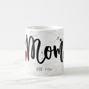 PixDezines NEUE MOM Marmor+Moderne Schrift Kaffeetasse