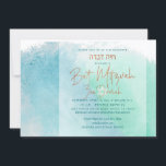 PixDezines Ocean Watercolor Beach Bat Mitzvah Einladung<br><div class="desc">Pix Dezines schöne Schattierungen von Meer und Wasser Ozean für einen Strand Bat Mitzvah. Dieses Design macht einen stilvollen handgeschriebenen Schriftart in Imitaten Kupfer. Für einen individuelle Name in diesem Schriftart, kontaktieren Sie uns bitte contact.pixdezines.gmail.com. Unser dynamisches Design erlaubt es Ihnen, alle Elemente zu bearbeiten. Copyright © 2020 PixDezines™. Alle...</div>