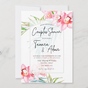 PixDezines Orchid Isle, Tropische Hochzeit Dusche Einladung