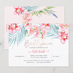 PixDezines Orchid Isle, tropisches Brautparty Einladung