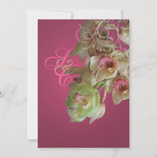 PixDezines Orchid + Ornamental Geblüht 12x18 Einladung