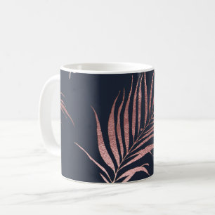 PIXDEZINES PALM FRONDS IMITATE ROSE GOLD KAFFEETASSE