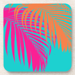 PixDezines Palmenwedel/DIY-Hintergrundfarbe Getränkeuntersetzer