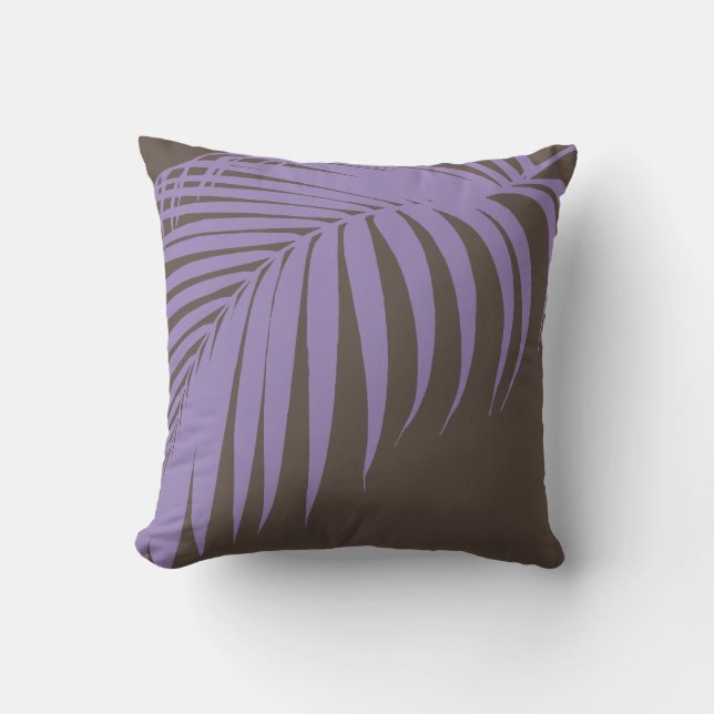 PixDezines Palmfronds/DIY Hintergrundfarben Kissen (Vorderseite)